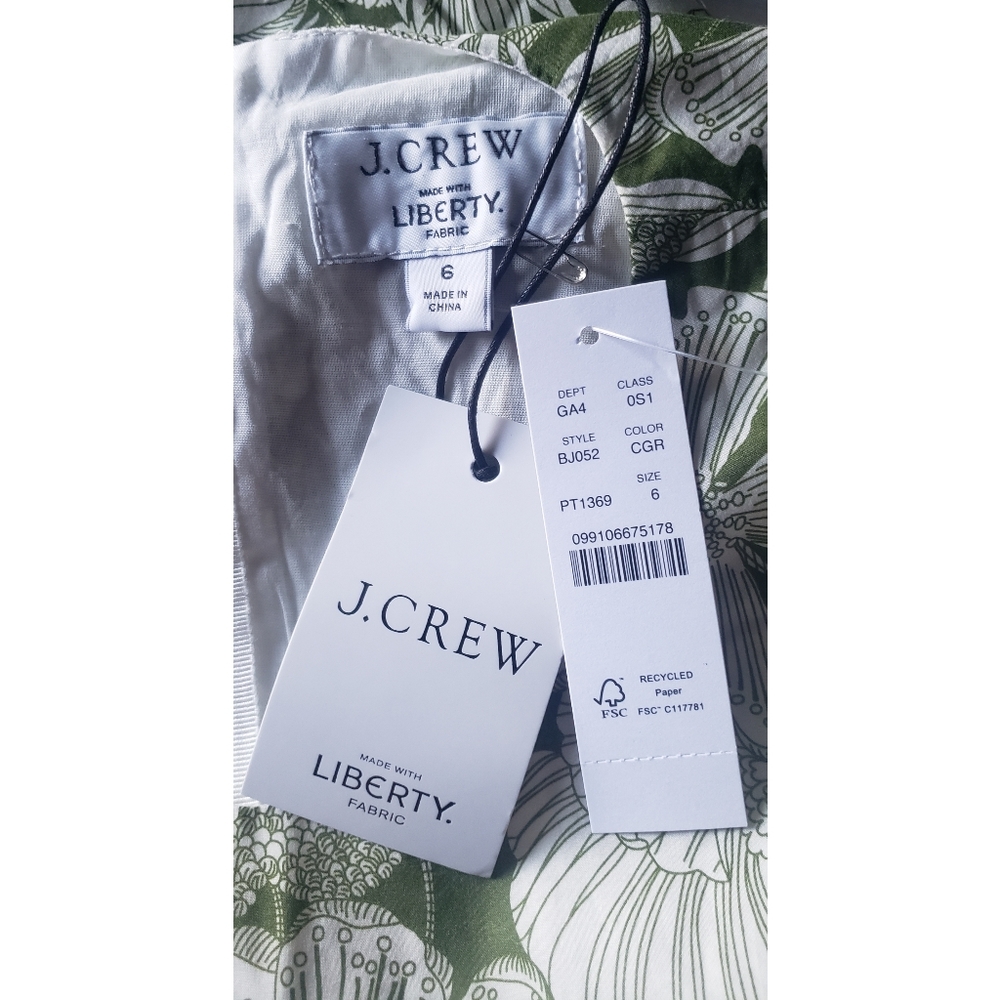 27. J.Crew Cutout dress in Liberty® Linear floral fabri - Picture 11 of 12